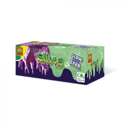 SES Creative Slime colorat fluorescent cu sclipici pentru copii (2x120 gr. ) (15007)