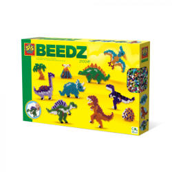 SES Creative Set creativ - Margele de calcat cu Lumea dinozaurilor pentru copii (06202) - jucariipentrucopil
