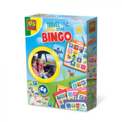SES Creative Joc bingo de copii cu stickere - set de calatorie (02238) - jucariipentrucopil