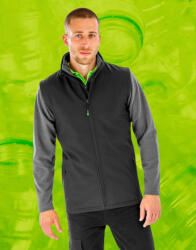 Result Genuine Recycled Men's Recycled 2-Layer Printable Softshell B/W (961331053)