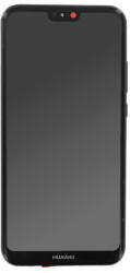 Piese si componente Ecran LCD IPS cu Touchscreen si Rama Compatibil cu Huawei P20 lite - OEM (09487) - Black (KF2319354) - pcone