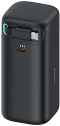 USAMS Baterie externa Baterie Externa 18000mAh USB-C PD45W cu Cablu Type-C - Usams (US-CD216) - Black (KF2319333) - pcone