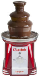 Beper Fantana pentru ciocolata Beper P101CUD200, 90W, 750 ml, 3 nivele, Miscare si temperatura constanta, Rosu (P101CUD200)