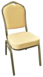 Comenzi-scaune Scaun de evenimente stofa galben-cadru auriu
