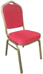 Comenzi-scaune Scaun de evenimente stofă roșie cadru auriu