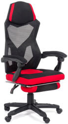 Chairs ON Scaun de birou cu suport de picioare-negru-rosu