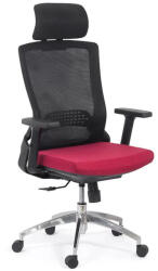 Chairs ON Scaun ergonomic cu brate reglabile si tetiera-rosu