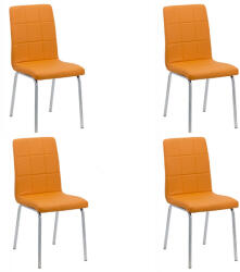 Comenzi-scaune Set 4 scaune bucatarie CS230-portocaliu