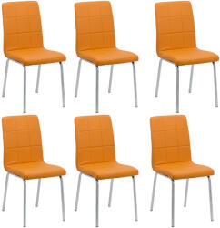Comenzi-scaune Set 6 scaune bucatarie CS230-portocaliu