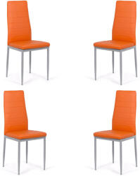 Comenzi-scaune Set 4 scaune bucătărie-portocaliu