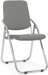 Chairs ON Scaune pliante cadru cromat pe culoarea Gri