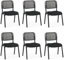 CHAIRS-ON Set 6 scaune pe negru pentru diverse evenimente