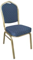 Comenzi-scaune Scaun de evenimente stofă albastră cadru auriu