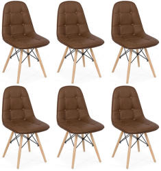 Comenzi-scaune Set 6 scaune living-bucătărie în 6 culori