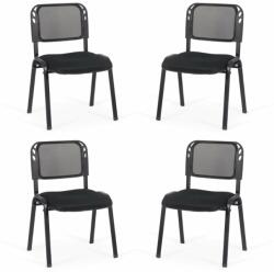 CHAIRS-ON Set 4 scaune pe negru pentru diverse evenimente