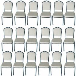 CHAIRS-CS Scaune HoReCa cadru gri antracit pe culoarea crem