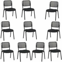 CHAIRS-ON Set 10 scaune pe negru pentru diverse evenimente