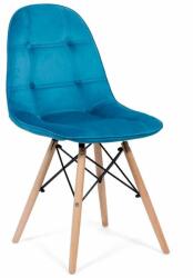 Chairs ON Scaun bucatarie-living din catifea BUC 232V-albastru