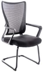 Emobd Scaun vizitatori tapitat cu material textil si mesh-500AV