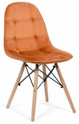 Chairs ON Scaun bucatarie-living din catifea BUC 232V-portocaliu