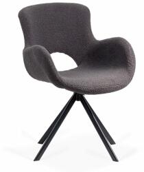 Chairs ON Scaun rotativ bucatarie-living cu sezut textil BUC 0221 Gri