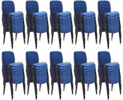 Ant-romania Set 100 de scaune pentru diverse evenimente-albastru