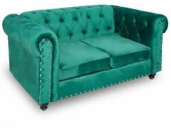 Chairs Deco Canapea CHESTERFIELD fixă, 2 locuri, verde smarald
