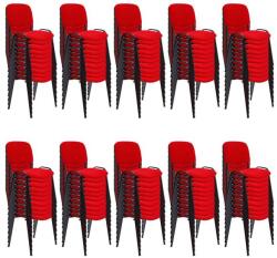 Ant-romania Set 100 de scaune pentru diverse evenimente-rosu