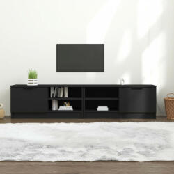 vidaXL 2 db fekete szerelt fa TV-szekrény 80 x 35 x 36, 5 cm (811469)