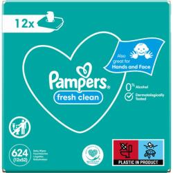 Pampers Fresh Clean Șervețele umede pentru copii pentru piele sensibila 12x52 buc