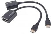 Manhattan Extender - HDMI - Cat5e/6 Hosszabbító, 30 m-ig 1080p (207386)