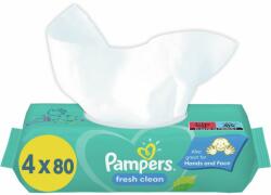 Pampers Fresh Clean Șervețele umede pentru copii pentru piele sensibila 4x80 buc