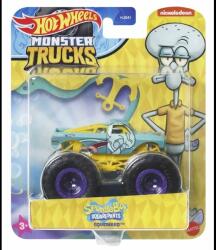 Mattel Hot Wheels: Monster Trucks, Spongyabob Kockanadrág - Tintás Tunyacsáp (HWN78)