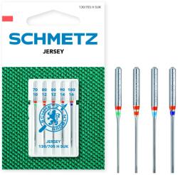 Schmetz Set combinat 5 ace de cusut tricot, Jersey, finete 70-80-90-100, Schmetz 130/705 H SUK VLS