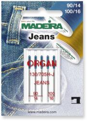 Madeira Set 5 ace de cusut, pentru blugi, finete 90-100, Jeans Madeira 9457