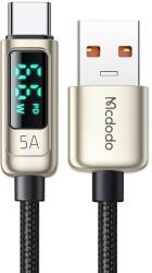 Mcdodo Cablu de date Mcdodo Digital Pro USB-A la Type-C 1.2m 5A 66W Argintiu (CA-8691)