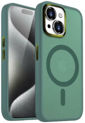 Lemontti Husa Lemontti Husa Guardian Magsafe iPhone 15 Transparent/ Verde (LEMHGMIXVTVE) - vexio