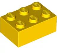 LEGO® 3002c3 - LEGO sárga kocka 2 x 3 méretű (3002c3)