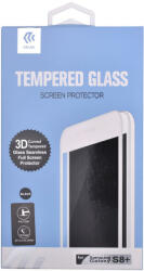 DEVIA Folie Sticla Temperata 3D Samsung Galaxy S8 Plus G955 Black (margini curbate) (DV3DEDGG955BK) - vexio