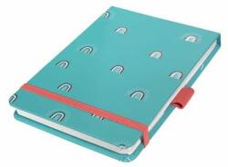 Sigel Caiet de notițe, exclusiv, 110x79 mm, grilă cu puncte, 79 de pagini, copertă tare, SIGEL "Jolie" Rainbow Turquoise (JN344)