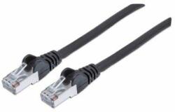 Manhattan Cablu Manhattan - Patch S/FTP (RJ45 la RJ45, Cat7 600Mhz, LSOH, 100% cupru, 2m, negru) (740814)