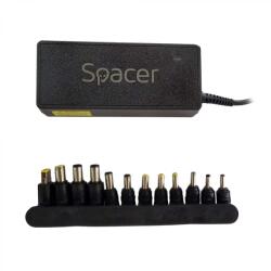 Spacer Incarcator laptop universal Spacer, 90W comutare automata tensiune - compatibil cu majoritatea NB, 12 tipuri de mufe, DC15/16/19/19.5/20V (SPNA-UNIV-12) - shoppix
