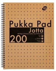 Pukka Pad Jotta Pad Kraft Kraft Recycle A4 200 pagini caiet cu spirală cu linii (9565-KRA)