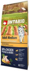 ONTARIO Dog Adult Medium Chicken And Potatoes And Herbs (12kg)