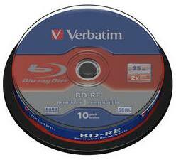 Verbatim BD-RE Verbatim Single Layer 2x, 25GB, 10buc, Spindle (43694)