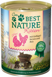  Best Nature Best Nature Kitten 6 x 400 g - Inimi de pasăre & orez