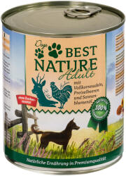  Best Nature Best Nature Dog Adult 6 x 800 g - Vânat, pui și paste