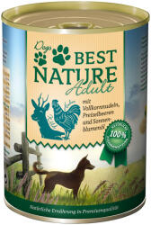 Best Nature Best Nature Dog Adult 6 x 400 g - Vânat, pui și paste