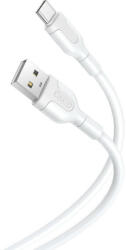 XO Cablu USB la USB-C XO NB212 2.1A 1m (alb) (045817)