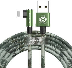 Baseus Cablu de date si incarcare , Baseus Camouflage , Tip Usb / Lightning 1.5A , 2M , verde inchis